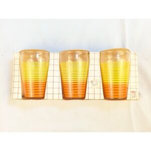 Libbey St. Clair Vintage 3 Cola Glasses 7oz ‎ New In Box